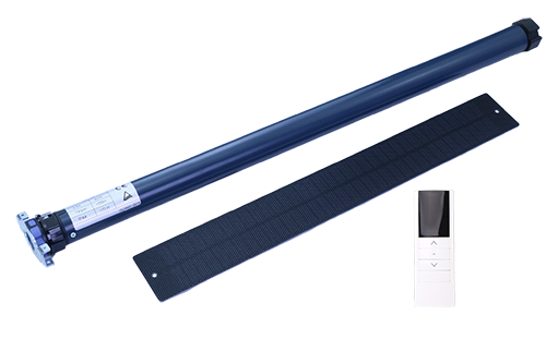 solar panel and battery tubular motor kit