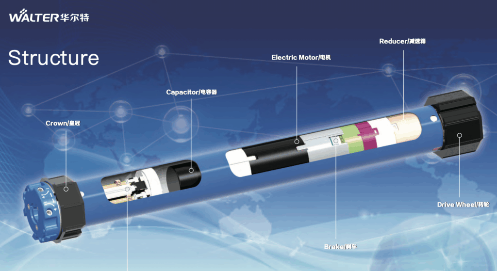 tubular motor structure