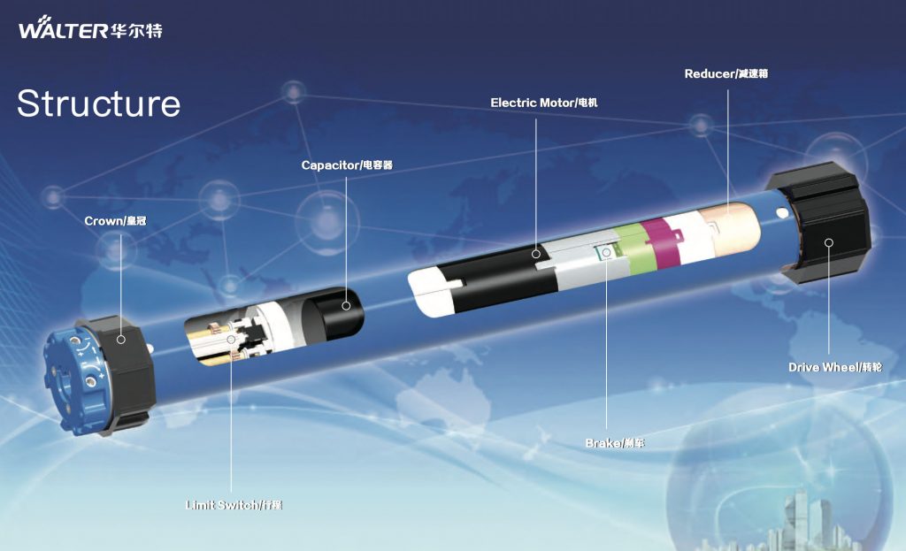 tubular motor structure