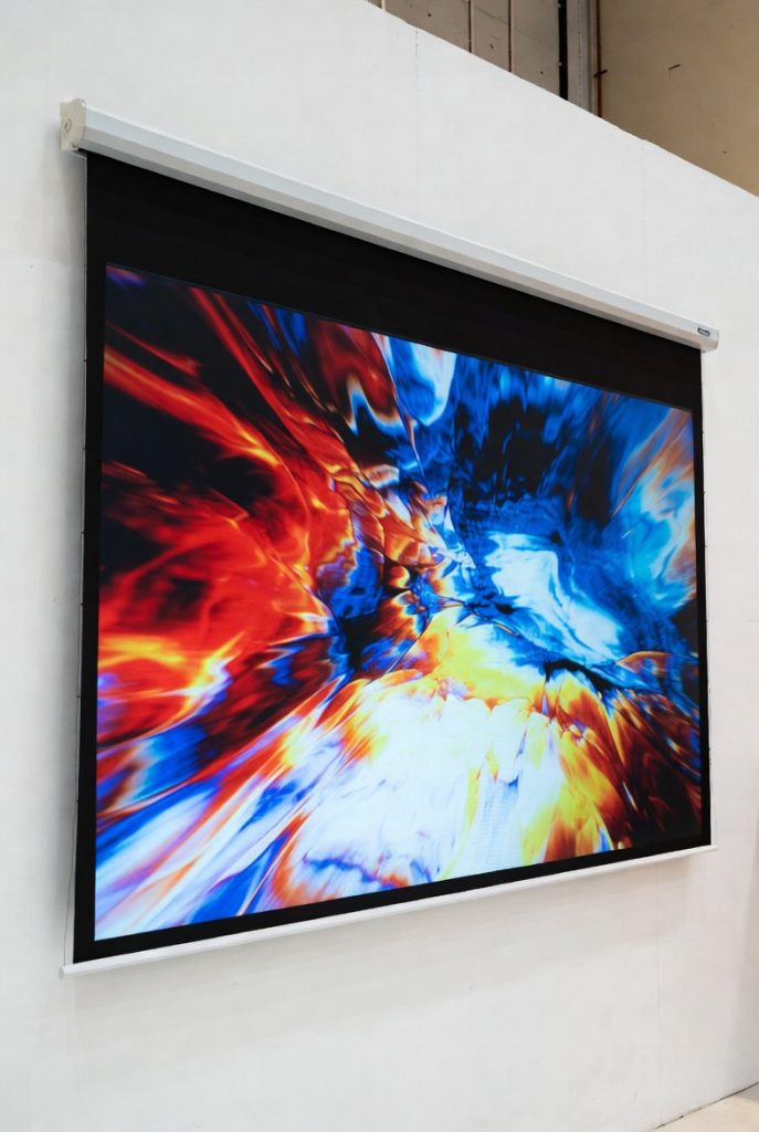 motorized projection screen