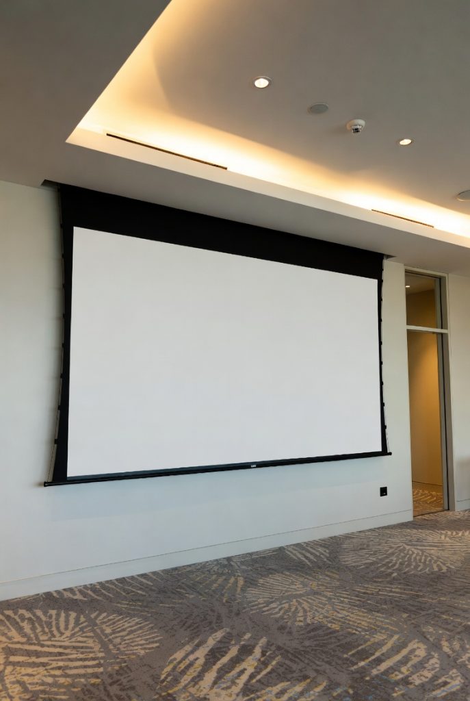 motorized projection screen