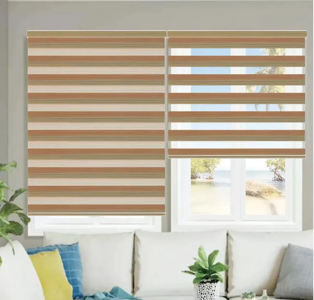 roller shades with tubular motor installed